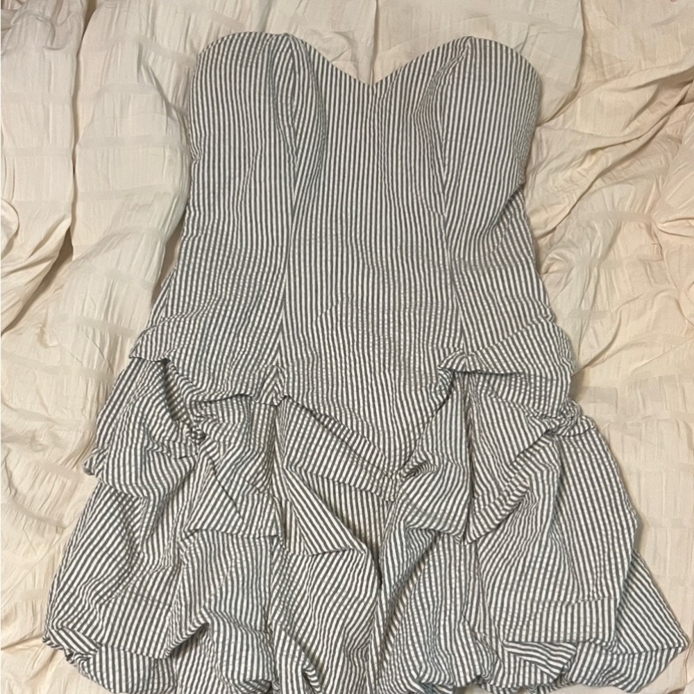 Ruby Rox Black and White Strapless Dress (potential hoco dress!!)